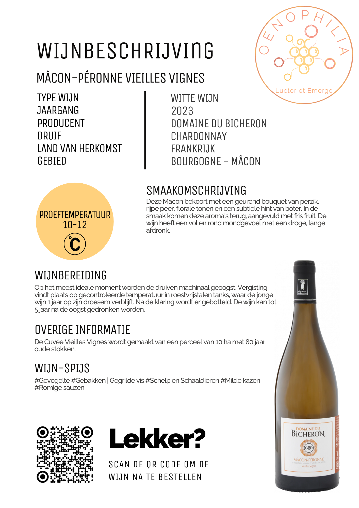 Mâcon-Péronne Vieilles Vignes - Afbeelding 2