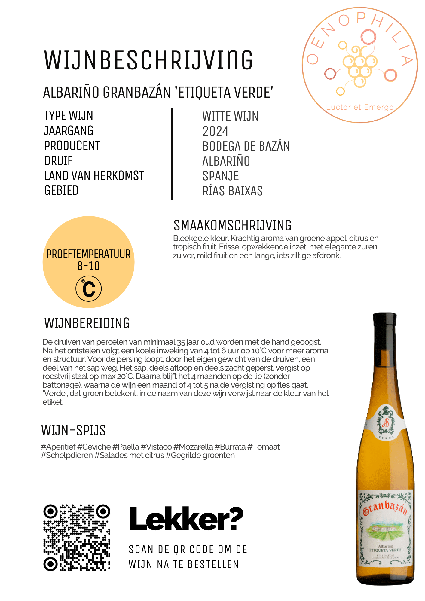 Albariño Granbazán 'Etiqueta Verde' - Afbeelding 2