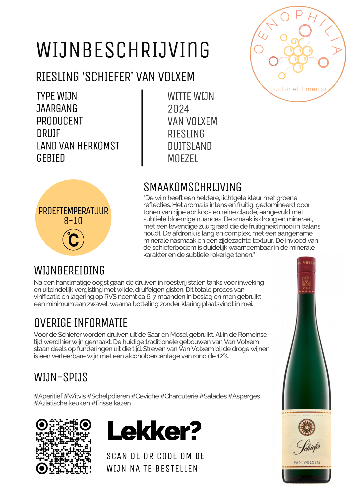 Riesling 'Schiefer' van Volxem - Afbeelding 2