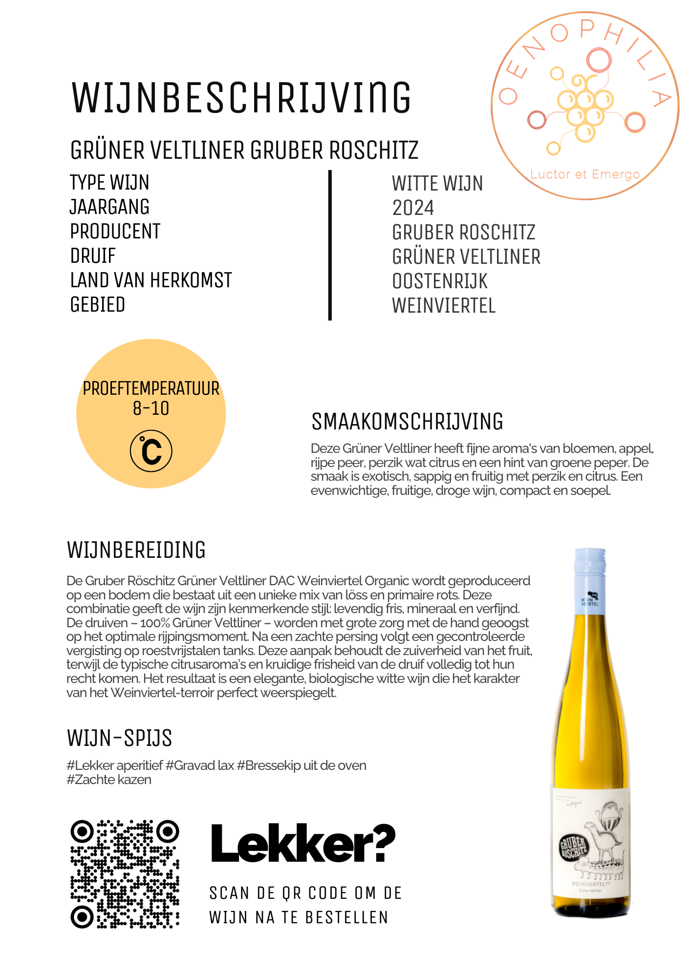 Grüner Veltliner Gruber Roschitz - Afbeelding 2