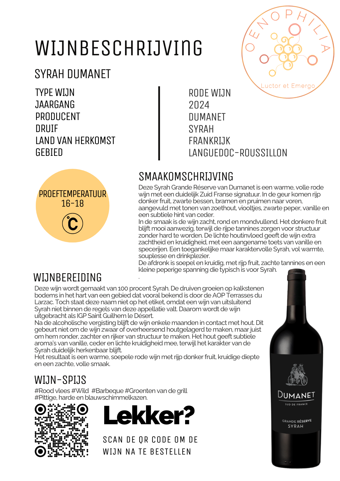 Syrah Dumanet