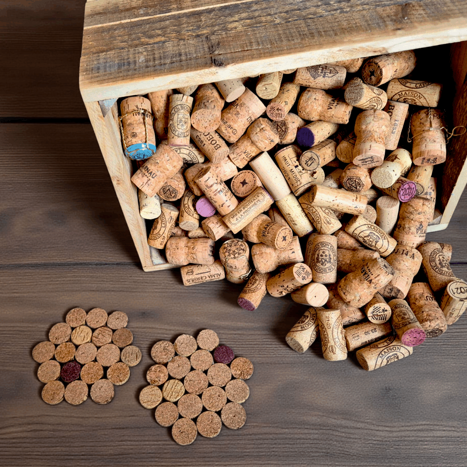 Wijnkurk onderzetter