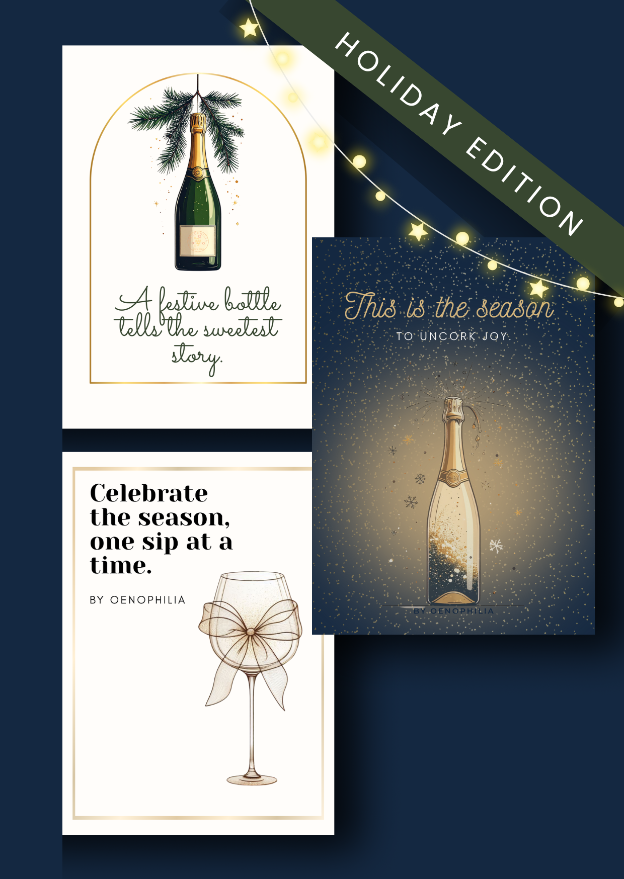 Feestdagen Say it with wine